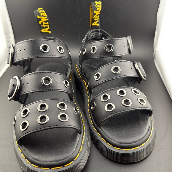 Dr. Martens Shoes - Dr Martens Gryphon How Hardware Black Brando BeChunky Sandals
